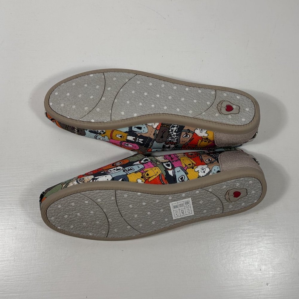 Bobs x Skechers for Dogs (34389) Dog Print Flats Women Size 8.5 - Picture 7 of 9